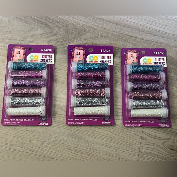 Go Create Princess Glitter Shakers, 6 Pack NEW in package arts crafts scrapbook - Picture 5 of 6